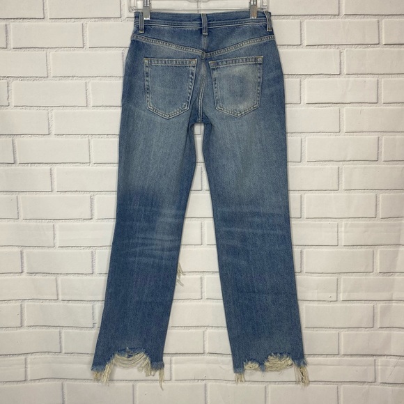 Free People Maggie Midrise Straight Jean size 24 - Picture 7 of 10